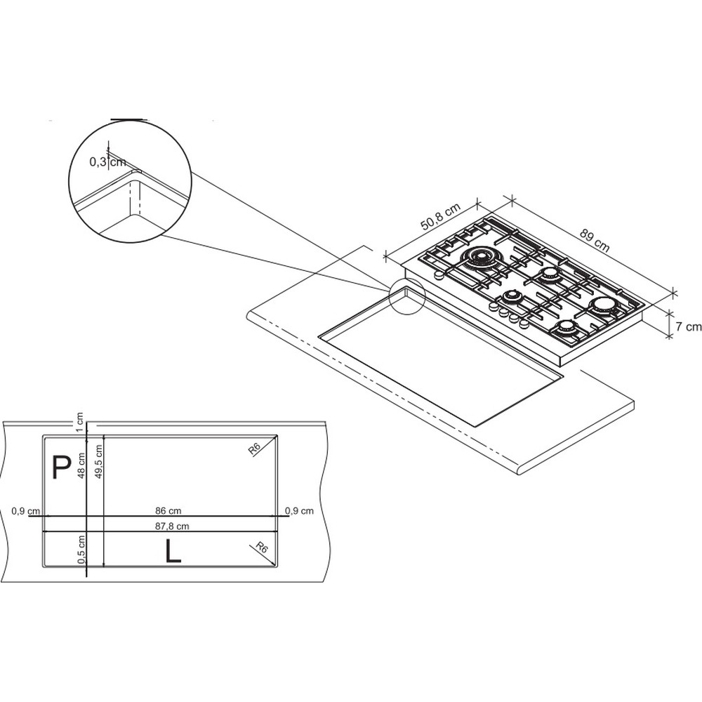 Варильна поверхня De Dietrich DPE4929XF - изображение 2